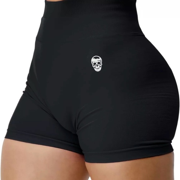 Gym Reapers High-Waisted Black Athletic Shorts Gymreapers - Picture 1 of 4